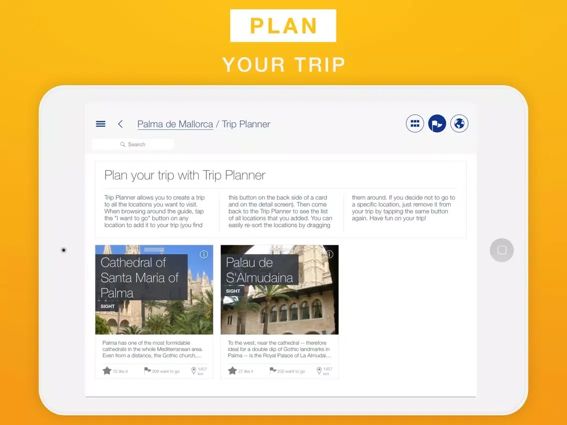 Palma de Mallorca - Travel Guide & Offline Map iPad  Ekran Görüntüleri