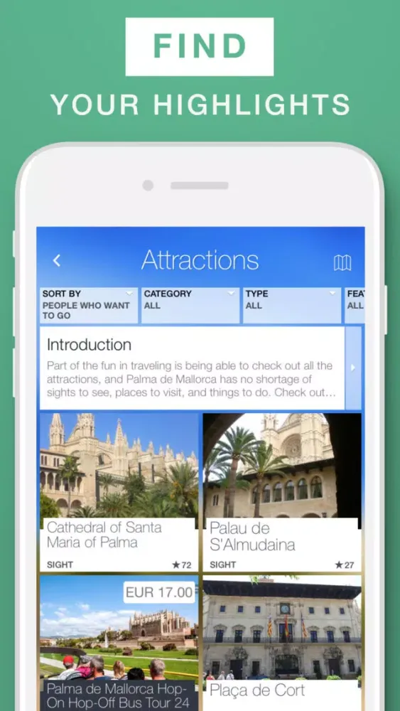 Palma de Mallorca - Travel Guide & Offline Map Ekran Görüntüleri