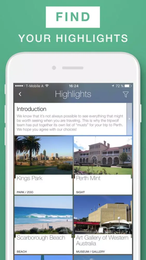 Perth - Travel Guide & Offline Map Screenshots