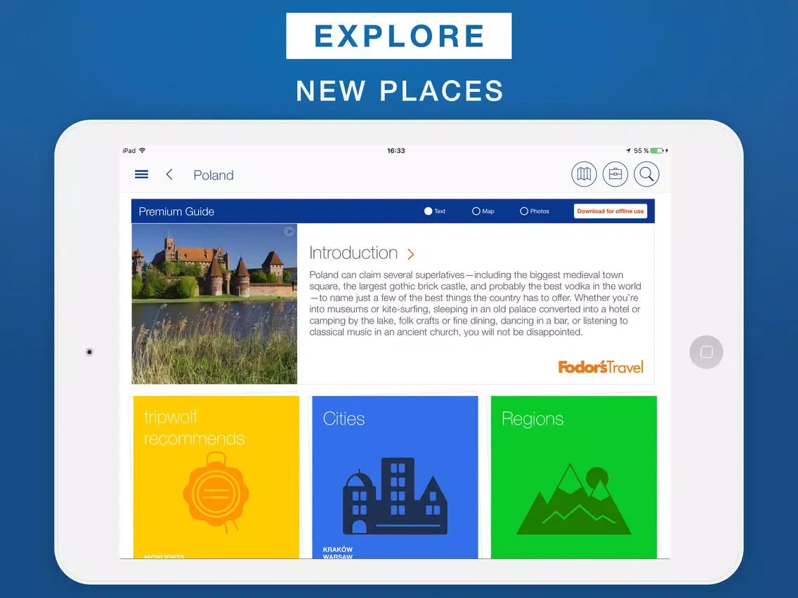 Скриншоты Poland - Travel Guide & Offline Map iPad 