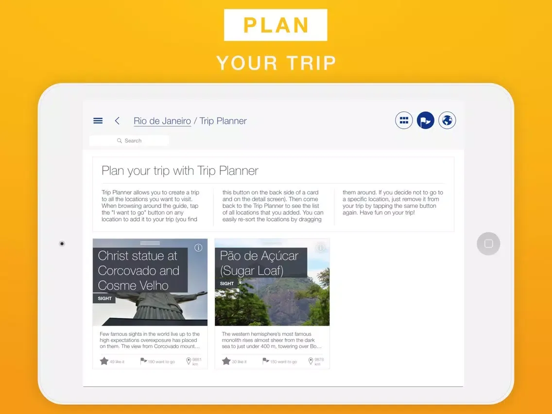Rio de Janeiro - Travel Guide & Offline Map iPad  स्क्रीनशॉट