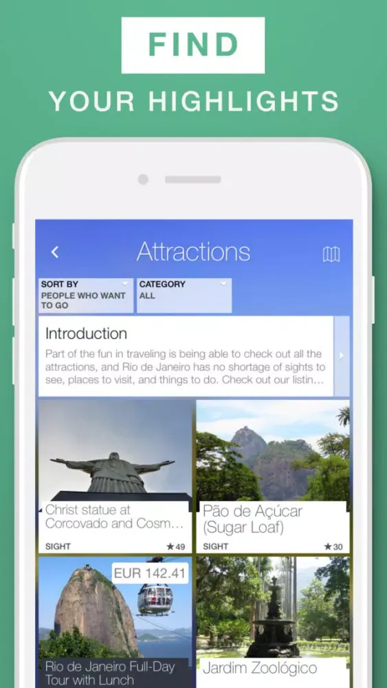 Rio de Janeiro - Travel Guide & Offline Map स्क्रीनशॉट