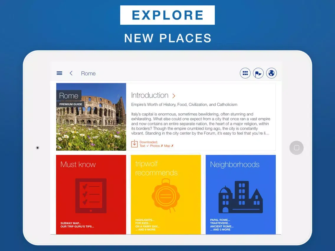 Screenshot di Rome - Travel Guide & Offline Map iPad 