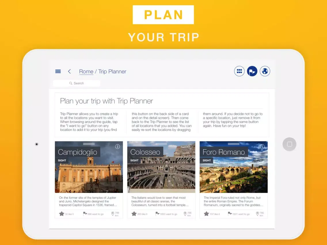 Screenshot di Rome - Travel Guide & Offline Map iPad 