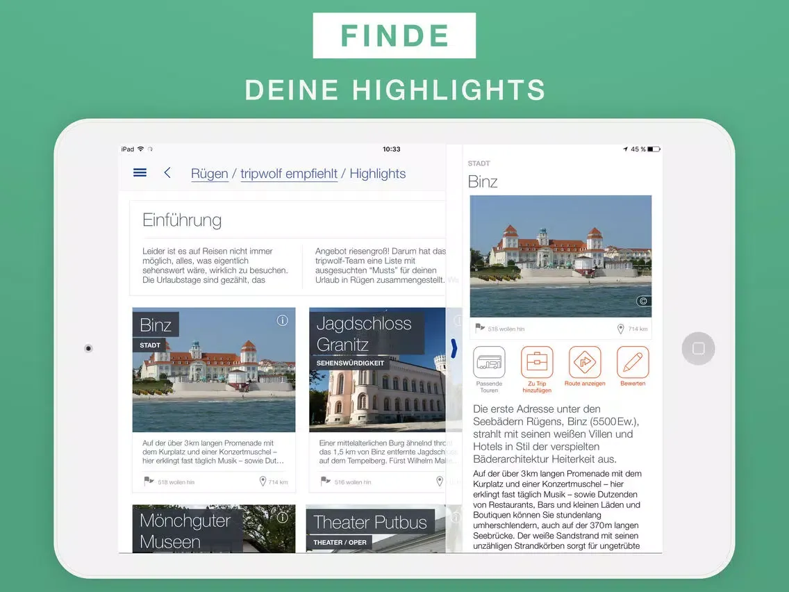 Rügen Reiseführer & Offline-Karte iPad  Ekran Görüntüleri