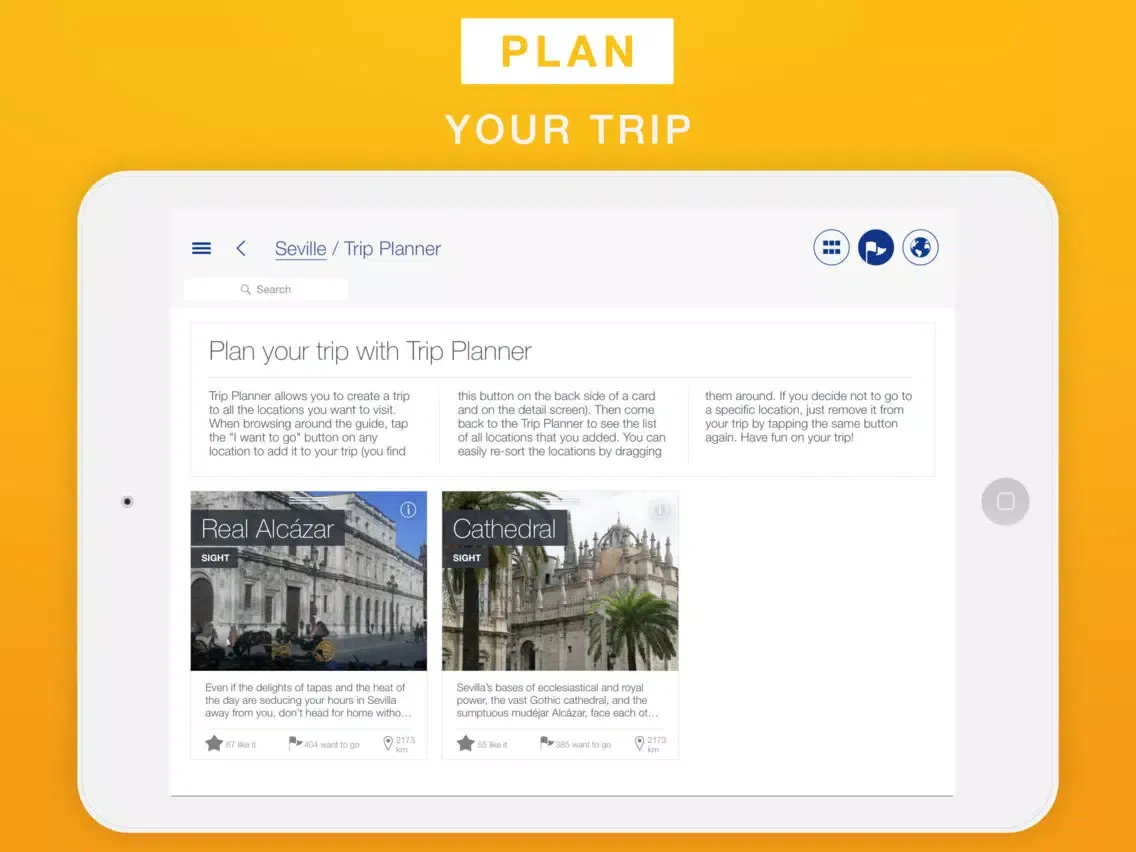 Seville - Travel Guide & Offline Map iPad  Screenshots