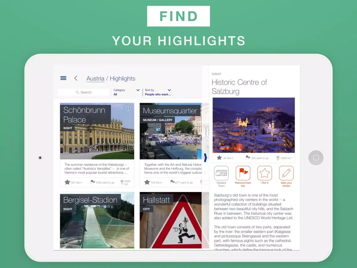 Austria - Travel Guide & Offline Map iPad  Screenshots