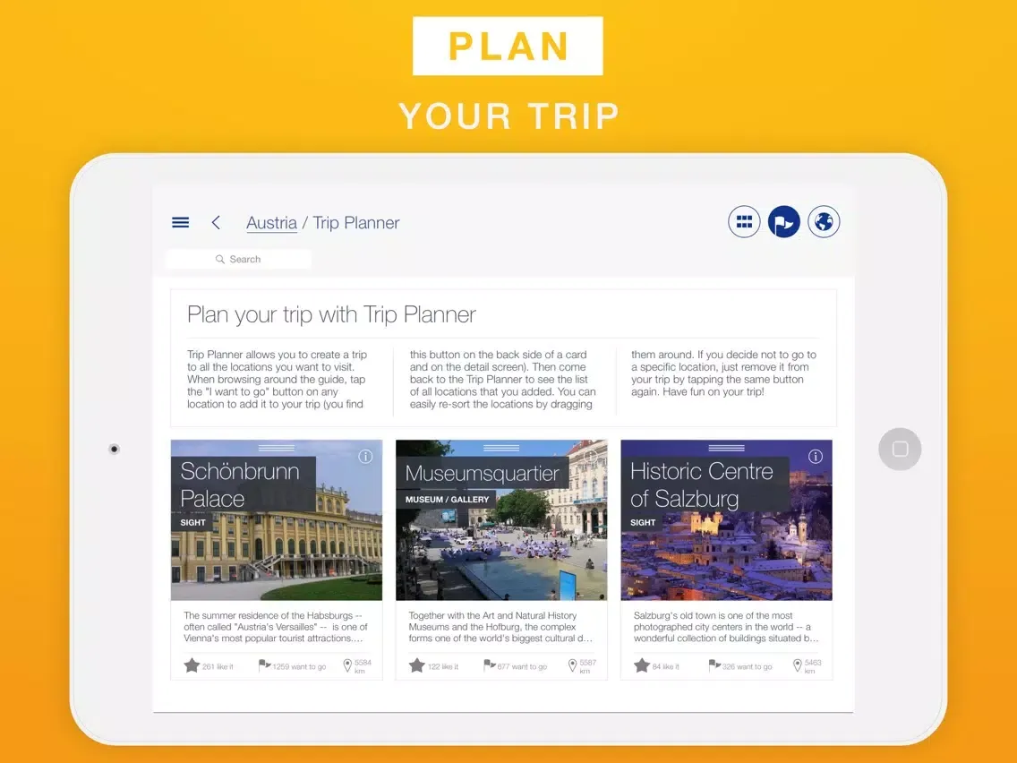 Austria - Travel Guide & Offline Map iPad  Screenshots