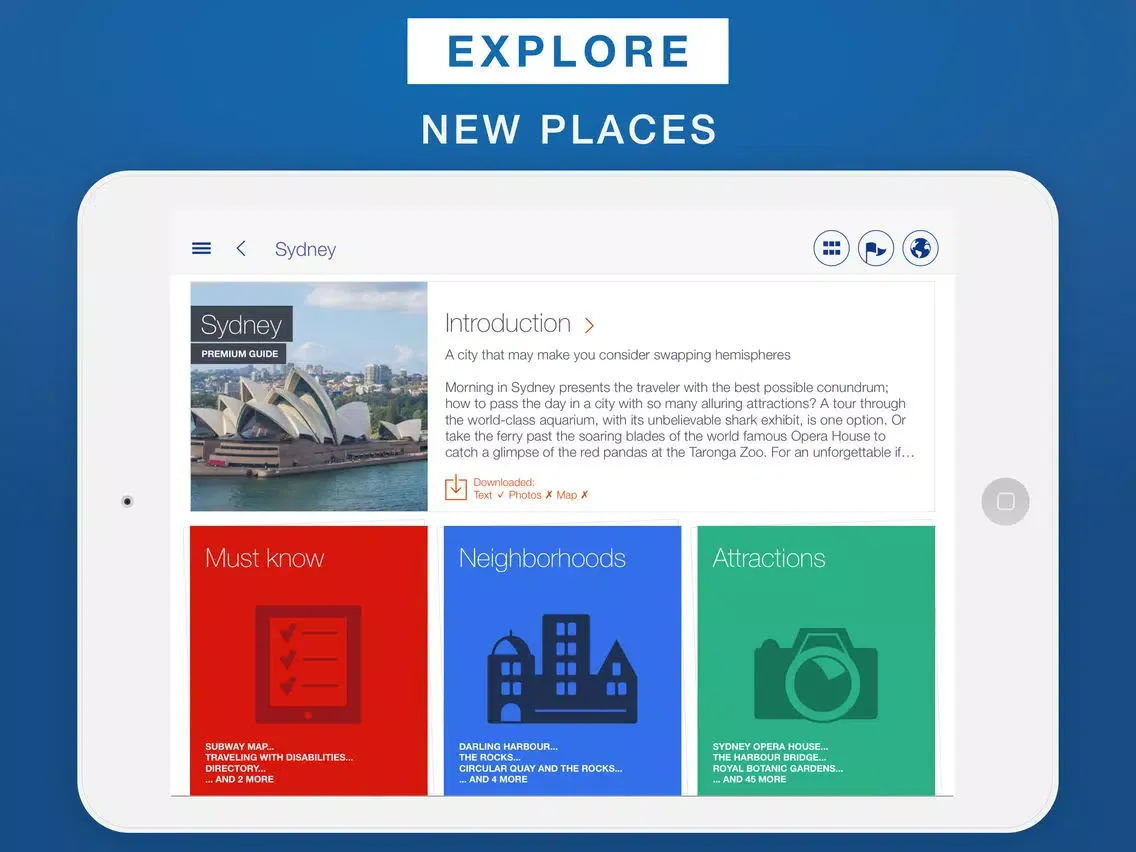 Ảnh chụp màn hình của Sydney - Travel Guide & Offline Map iPad 