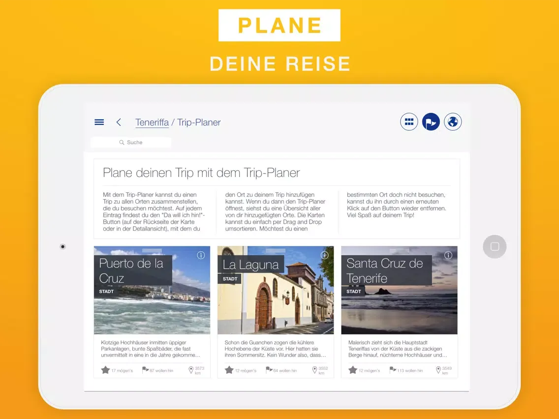 Teneriffa Reiseführer & Offline-Karte iPad  Screenshots