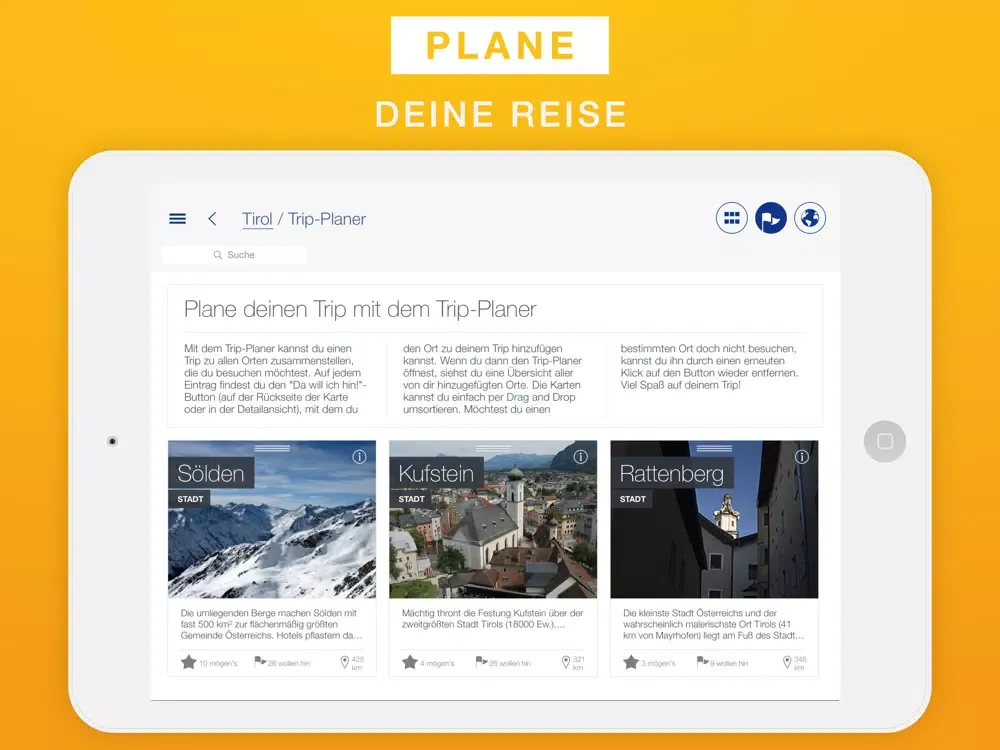 Tirol Reiseführer & Offline-Karte iPad  Screenshots