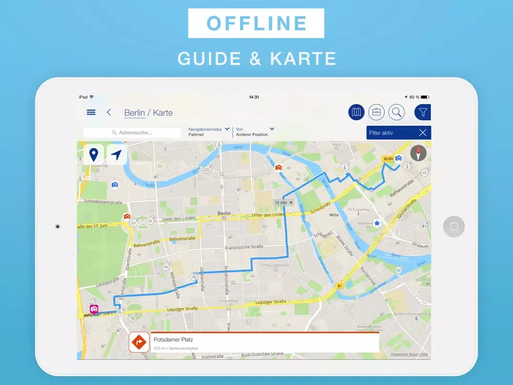 Tirol Reiseführer & Offline-Karte iPad  Screenshots