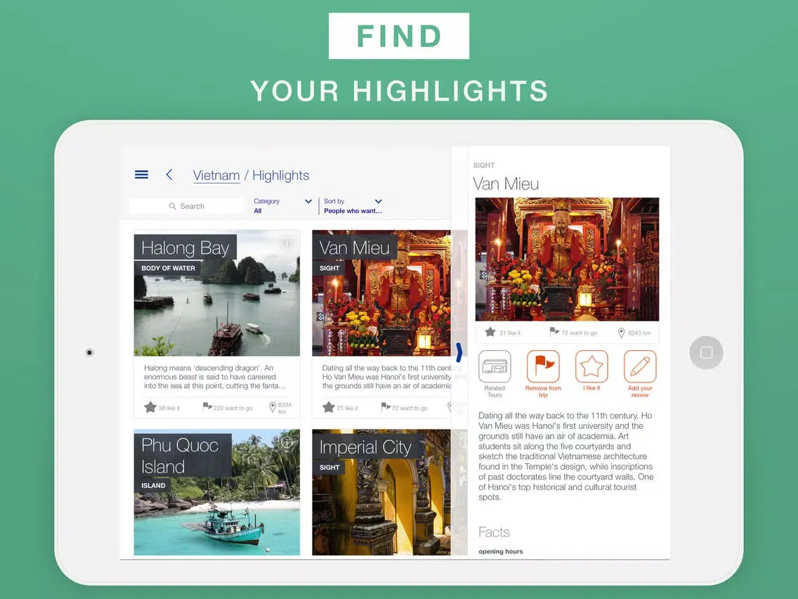Captures d'écran de Vietnam - Travel Guide & Offline Map iPad 
