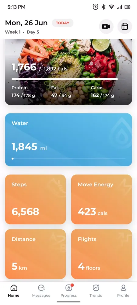 Screenshot di TriSet Fitness App