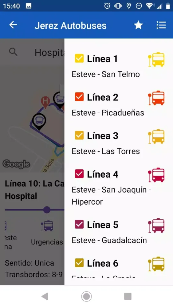 Autobuses de Jerez应用截图
