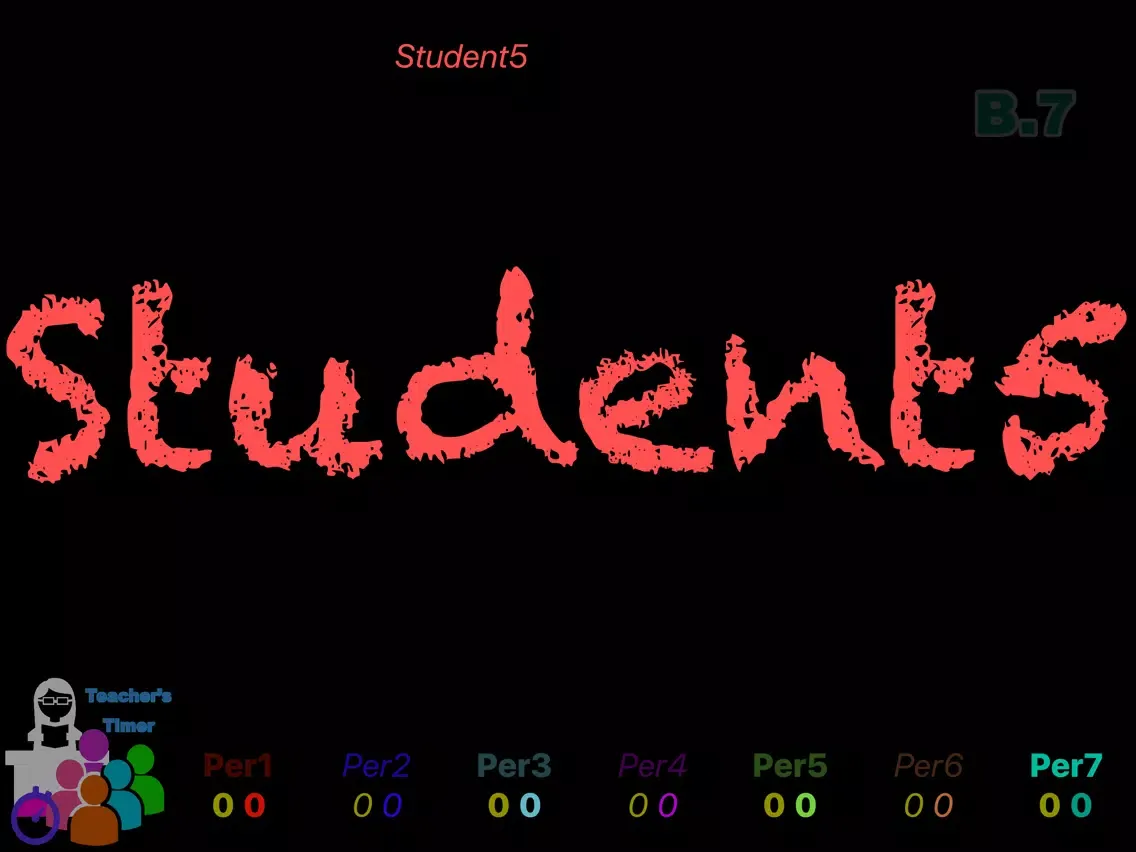 Capturas de tela do Teacher Timer iPad 