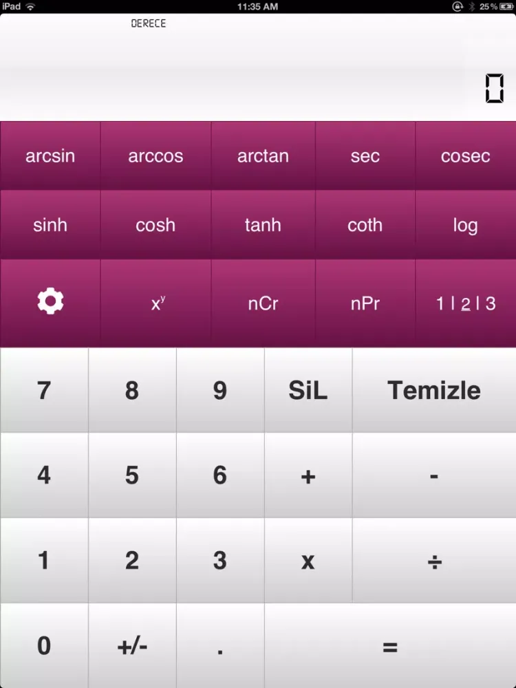 Hesap Makinesi iPad  Screenshots