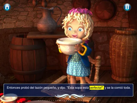 Capturas de pantalla de Goldilocks and the three bears - Book & Games (Lite) iPad 