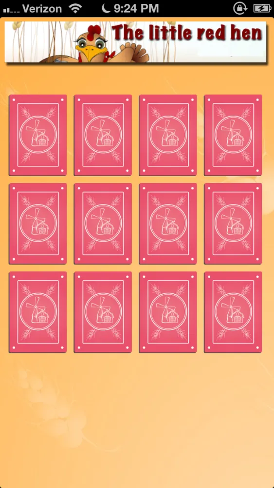 The Little Red Hen : Cards Match Screenshots