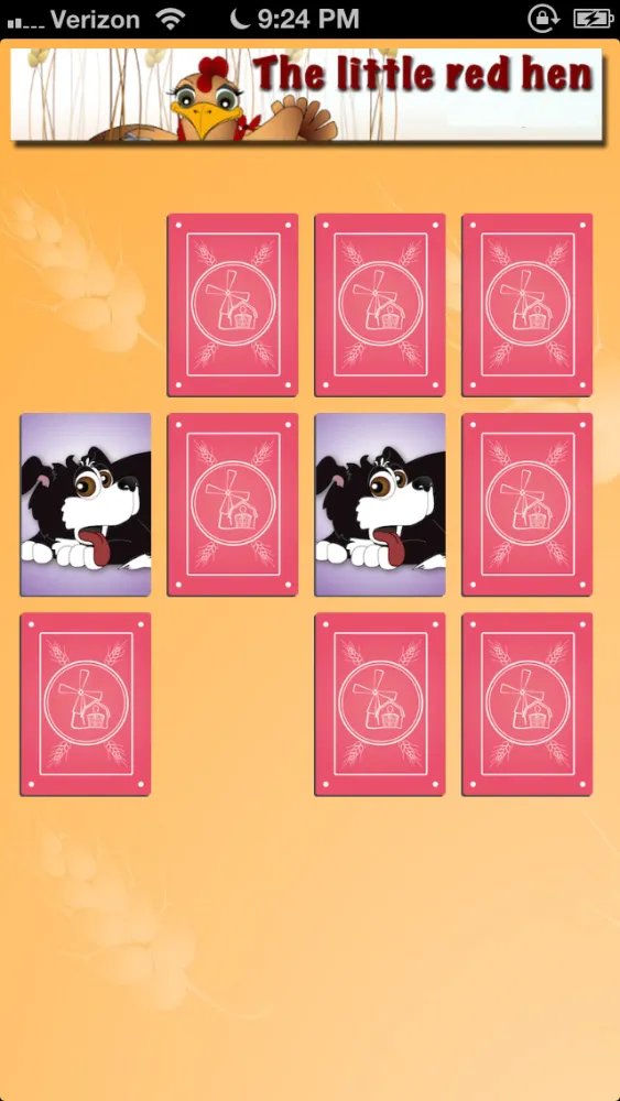 The Little Red Hen : Cards Match Screenshots