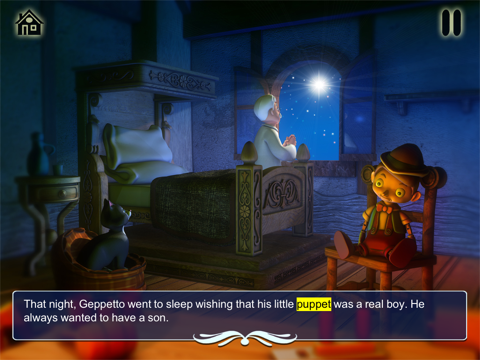 Pinocchio - Book & Games (Lite) iPad  Screenshots