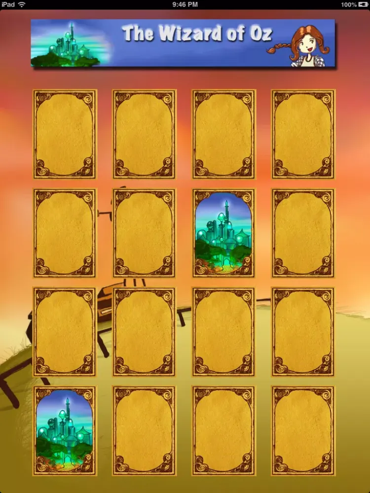The Wizard of Oz : Cards Match iPad Screenshots
