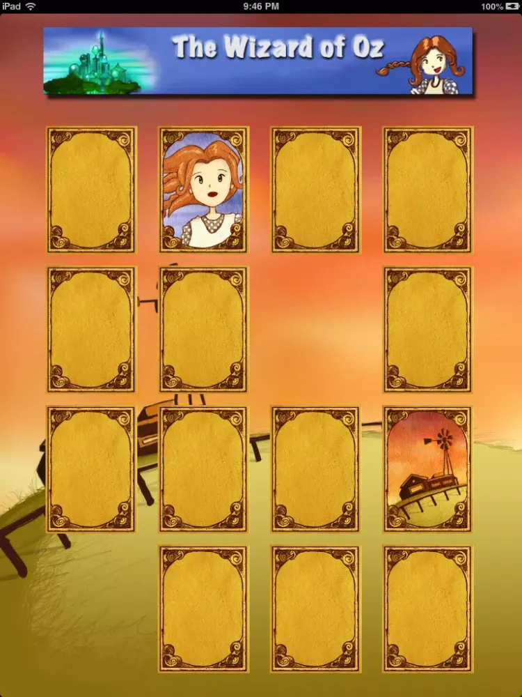 The Wizard of Oz : Cards Match iPad Screenshots