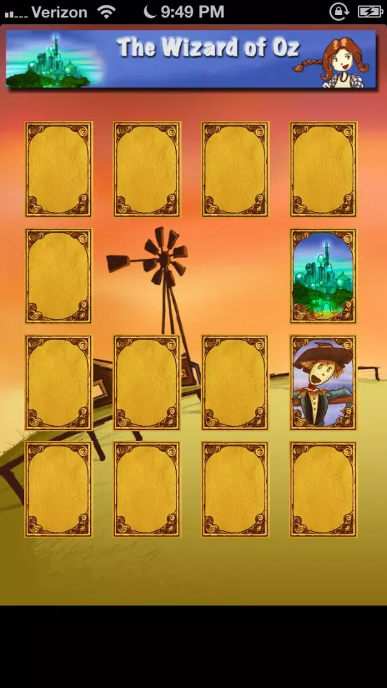 The Wizard of Oz : Cards Match Screenshots