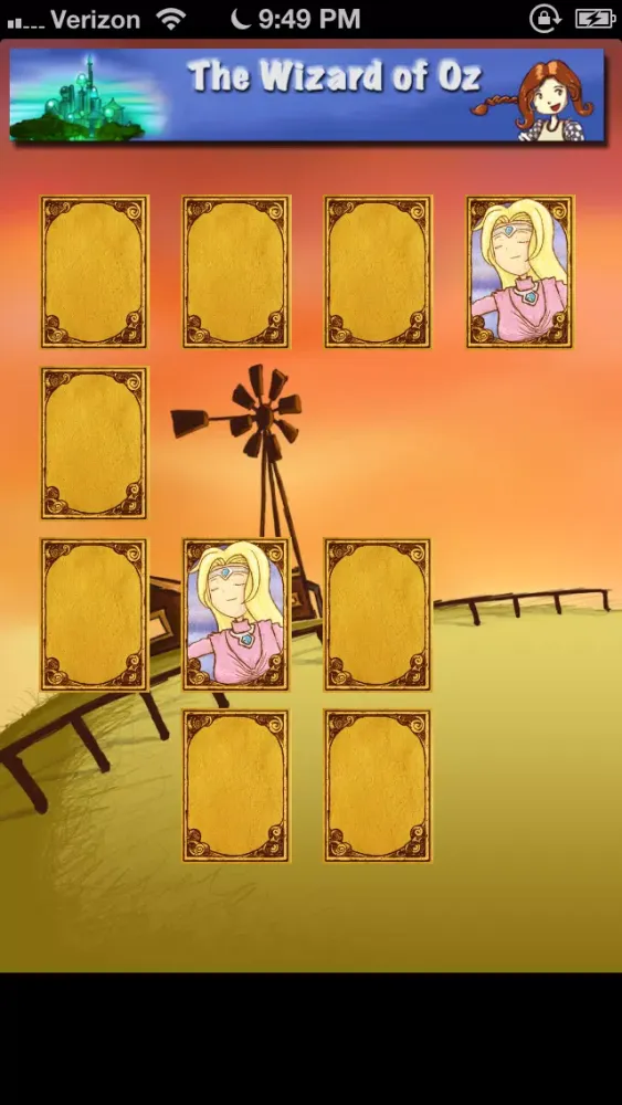 The Wizard of Oz : Cards Match Screenshots