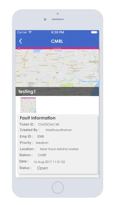 CMRL Complaint Management Screenshots