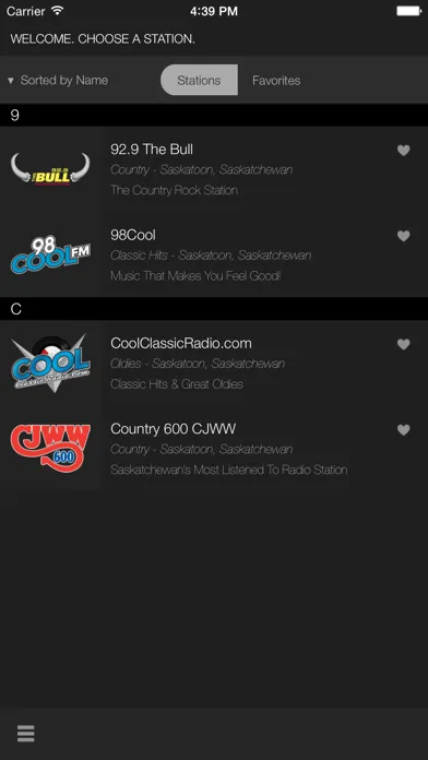 Capturas de pantalla de Saskatoon Media Group Radio Stations