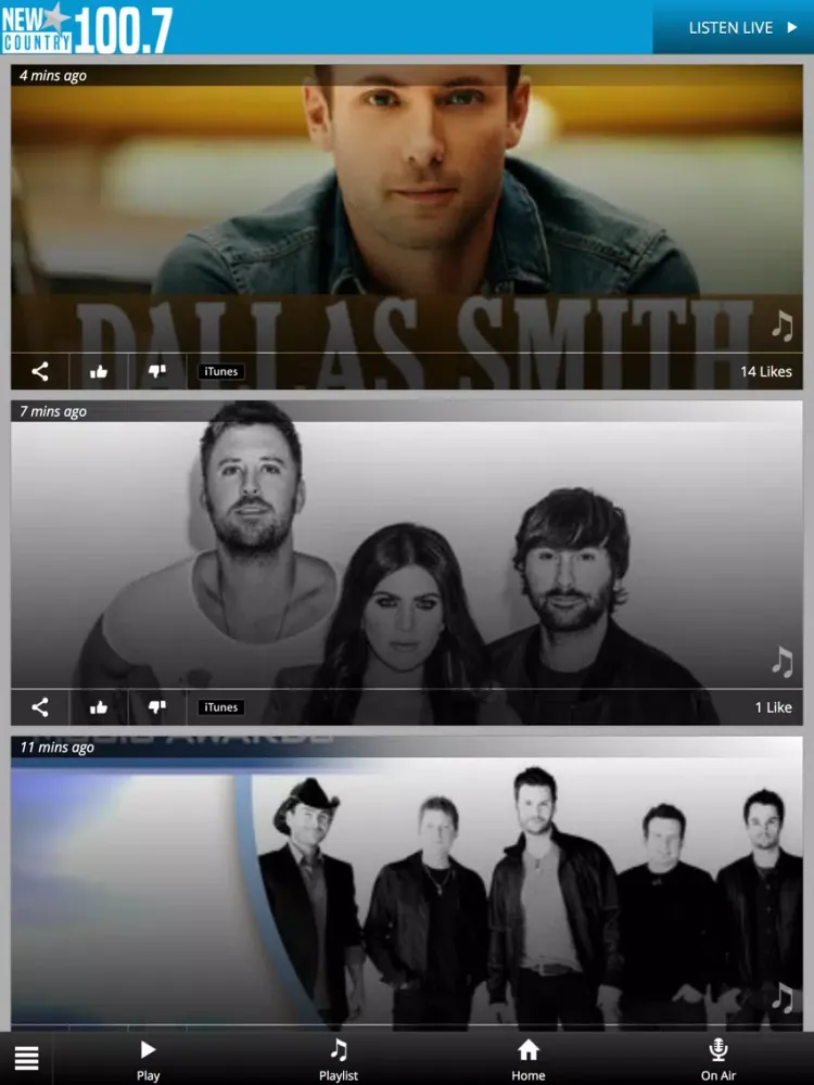 Zrzuty ekranu New Country 100.7 iPad 