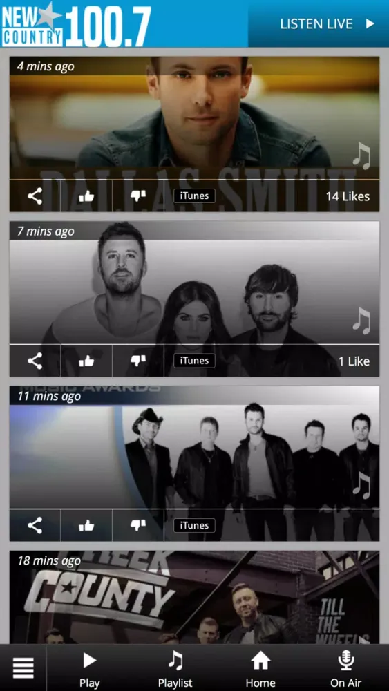 Zrzuty ekranu New Country 100.7