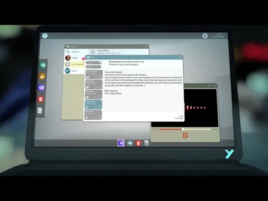 Tangkapan layar Jessika iPad 