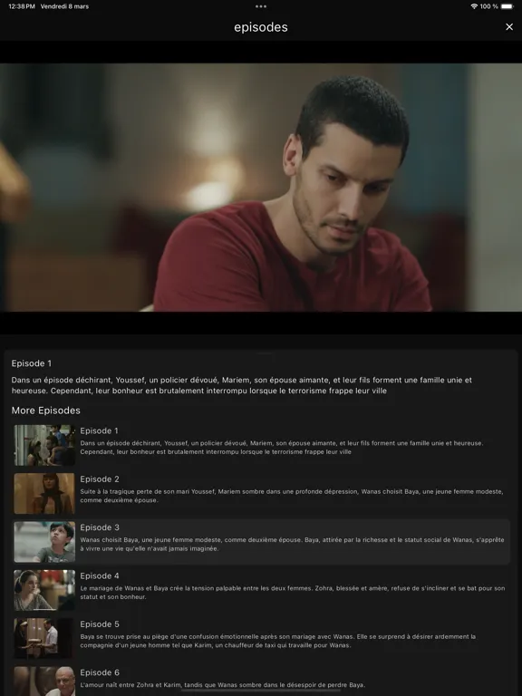 Tangkapan layar samifehri المنصة iPad 
