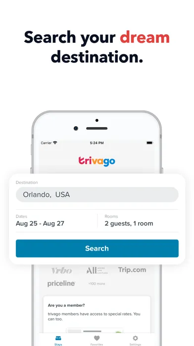 Zrzuty ekranu trivago: Compare hotel prices