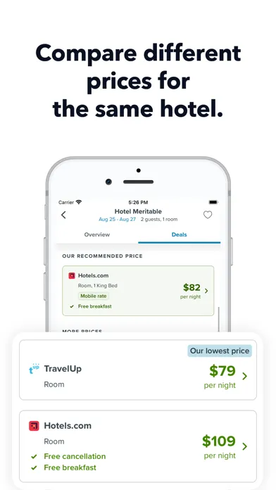Zrzuty ekranu trivago: Compare hotel prices