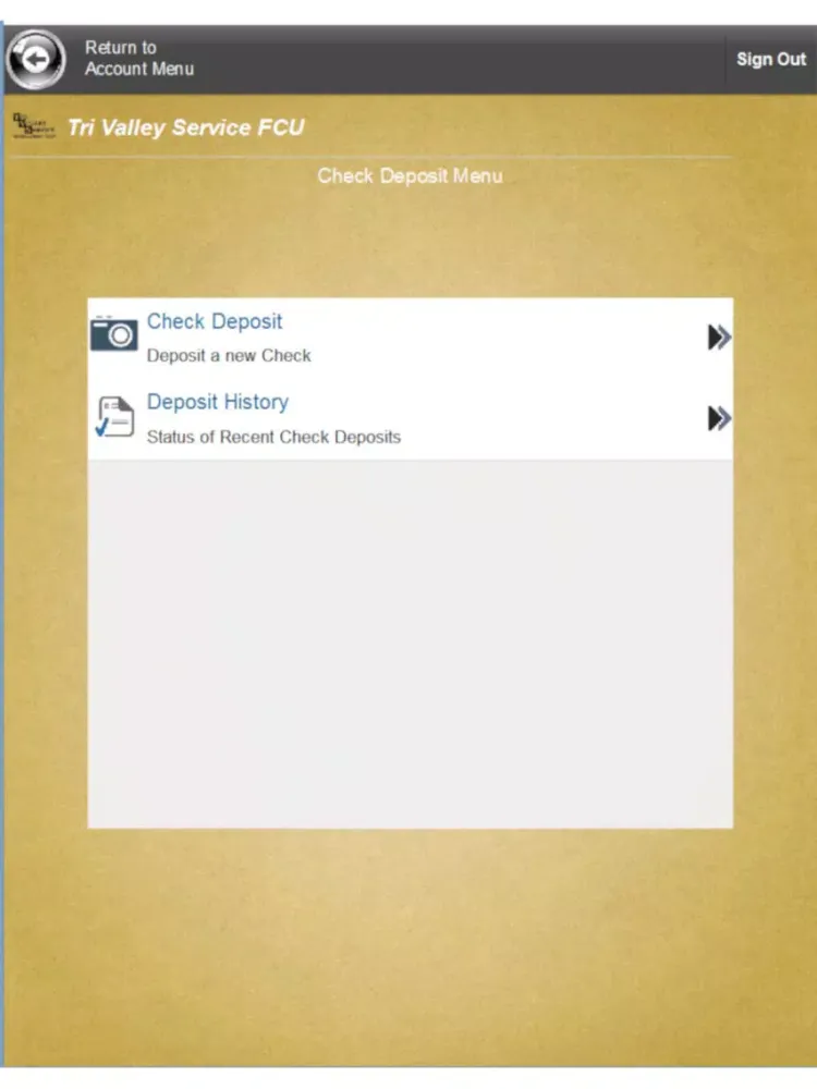 Screenshot di Tri Valley Service FCU iPad 