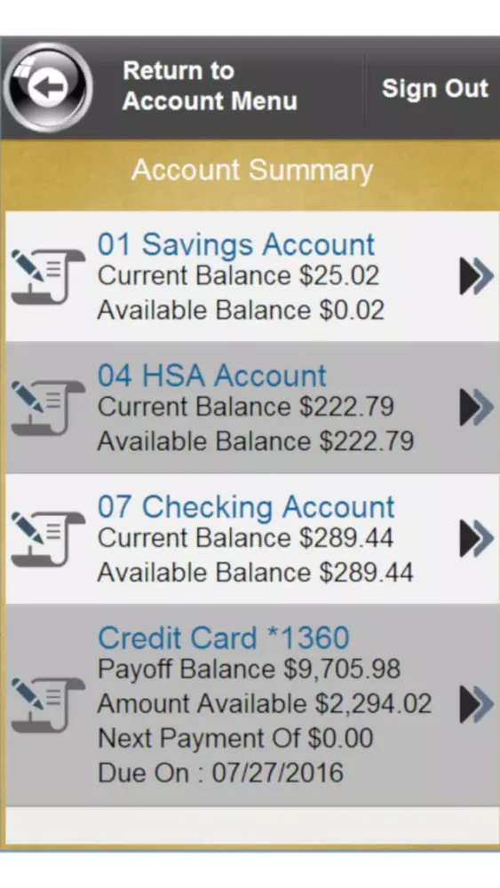 Screenshot di Tri Valley Service FCU