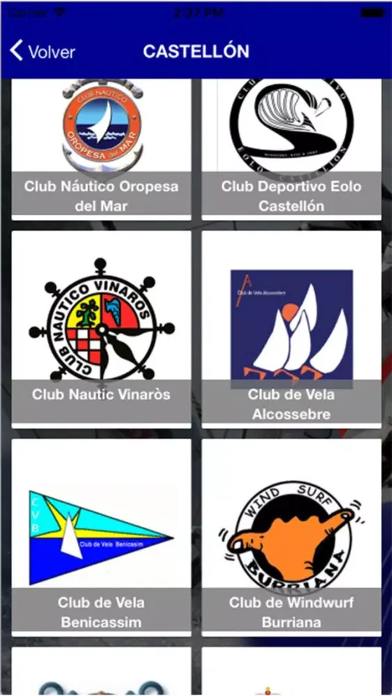 Tangkapan layar Som Vela - Federació Vela C.V.