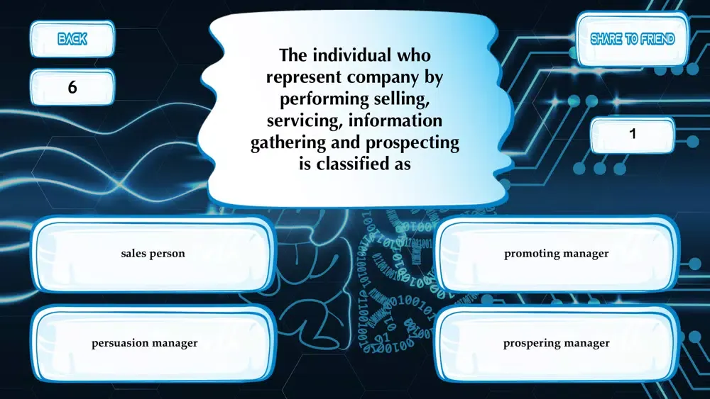 Capturas de tela do Trivia Marketings Principle