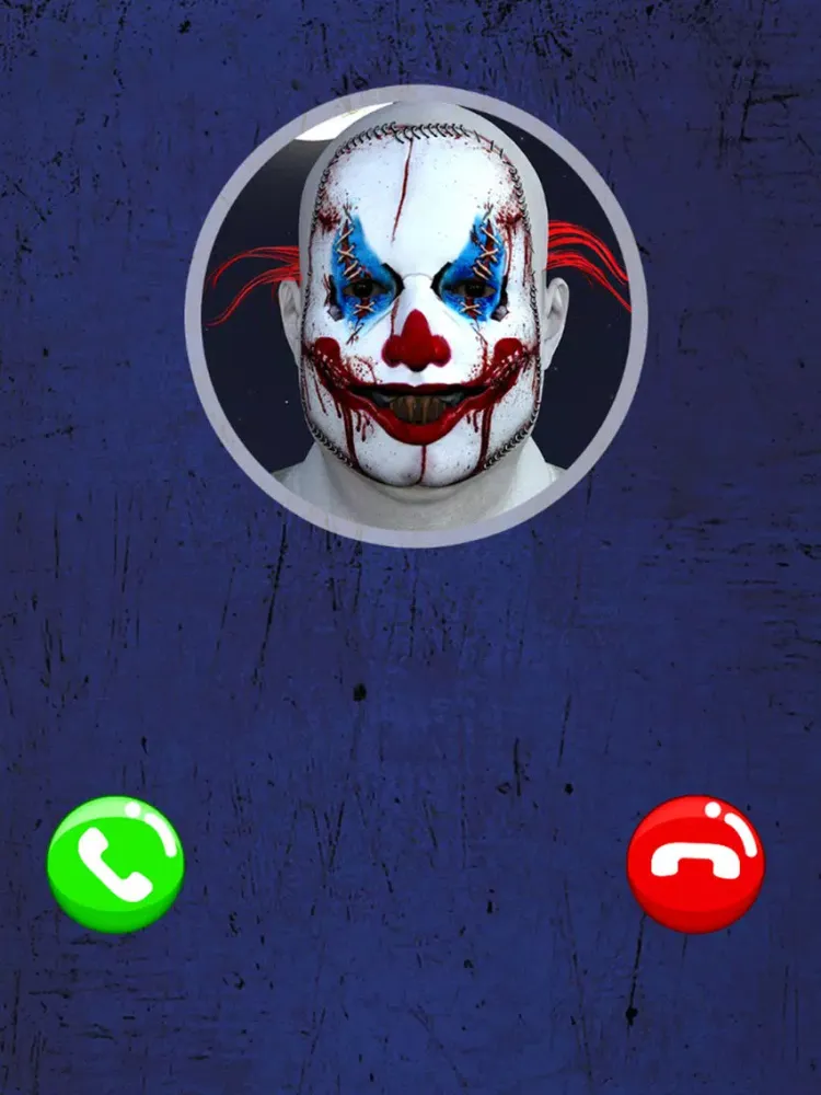 Fake Call From Killer Clown iPad 應用截圖