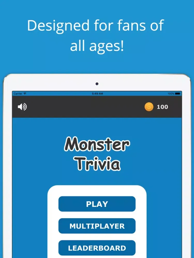 Pocket Trivia - Monster Edition iPad  Screenshots
