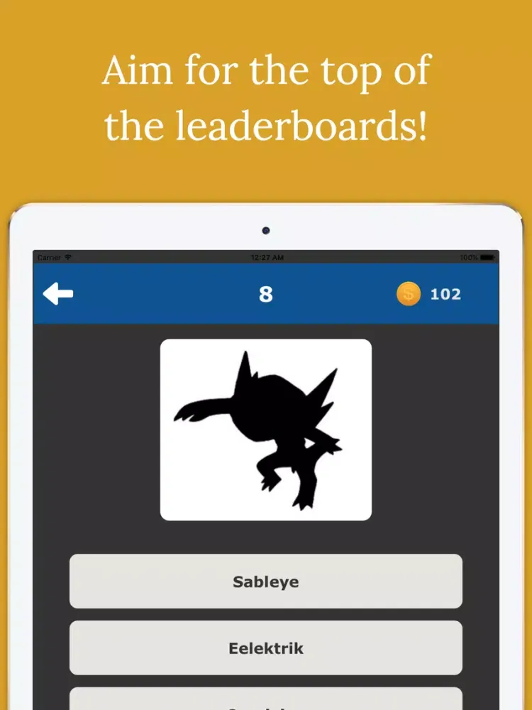 Tangkapan layar Monster Trivia! iPad 