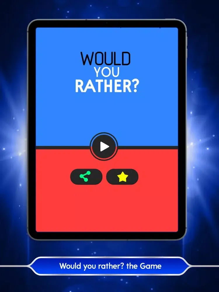 Скриншоты Would you Rather?.... iPad 