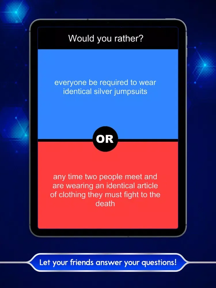 Скриншоты Would you Rather?.... iPad 