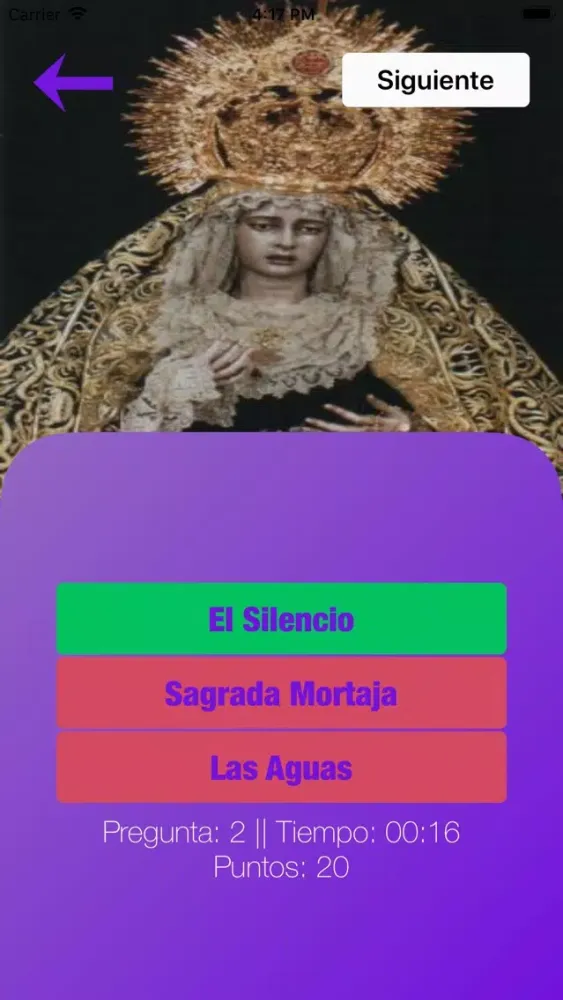 Screenshot di Trivial Cofrade Semana Santa