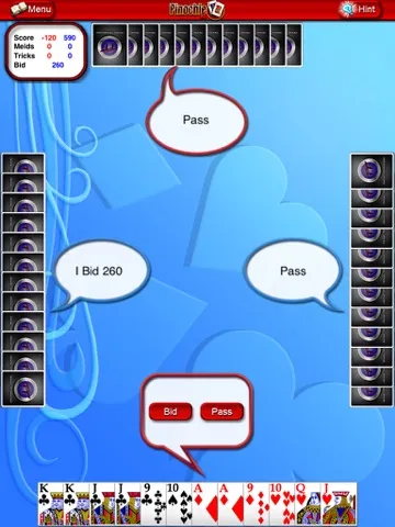 Ảnh chụp màn hình của Pinochle HD iPad 