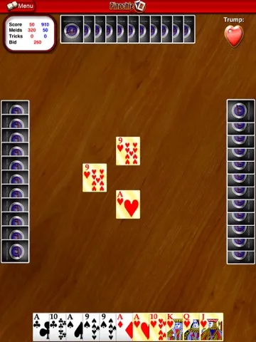 Ảnh chụp màn hình của Pinochle HD iPad 