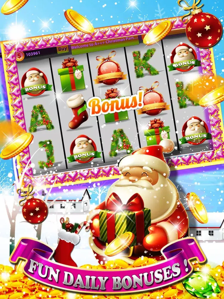 Скриншоты A+++ Christmas Party Slots : Free Slot Machine Game with Big Hit Jackpot iPad 